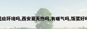 东北人在西安适应环境吗,西安夏天热吗,有暖气吗,饭菜好吗,我要去西安...