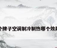 哪个牌子空调制冷制热哪个效果好