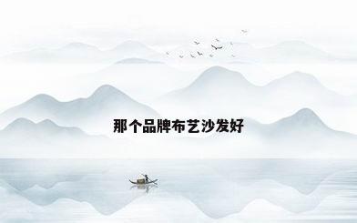 那个品牌布艺沙发好