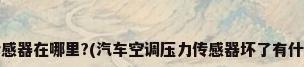 汽车空调压力传感器在哪里?(汽车空调压力传感器坏了有什么现象)_百度...