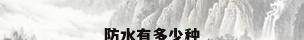 防水有多少种