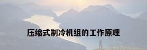 压缩式制冷机组的工作原理