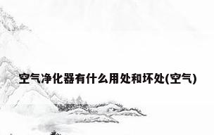 空气净化器有什么用处和坏处(空气)
