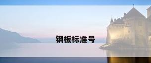 钢板标准号