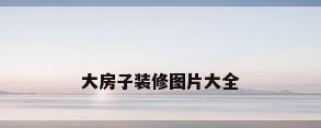 大房子装修图片大全