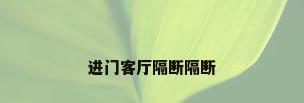 进门客厅隔断隔断