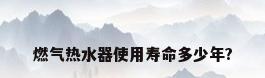 燃气热水器使用寿命多少年?