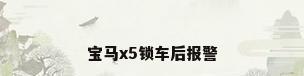 宝马x5锁车后报警