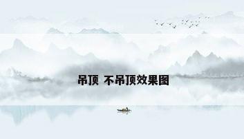 吊顶 不吊顶效果图