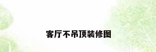 客厅不吊顶装修图