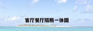客厅餐厅隔断一体图