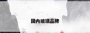 国内玻璃品牌