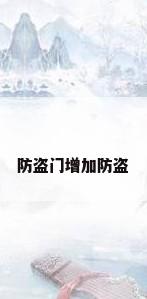 防盗门增加防盗