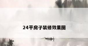 24平房子装修效果图