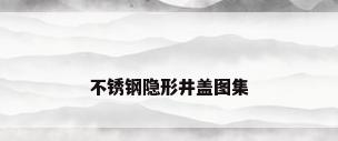 不锈钢隐形井盖图集