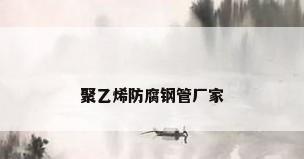 聚乙烯防腐钢管厂家