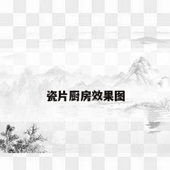 瓷片厨房效果图