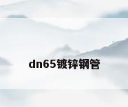 dn65镀锌钢管