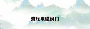 液压电磁阀门