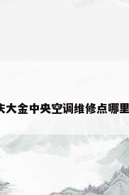重庆大金中央空调维修点哪里有?