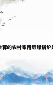 政府推荐的农村家用燃煤锅炉是哪种