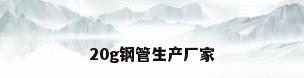 20g钢管生产厂家