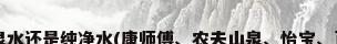 农夫山泉是矿泉水还是纯净水(康师傅、农夫山泉、怡宝、百岁山哪个好...