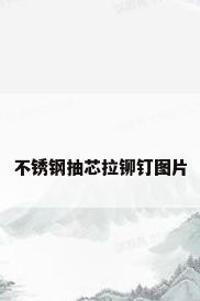 不锈钢抽芯拉铆钉图片