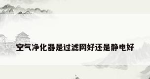 空气净化器是过滤网好还是静电好