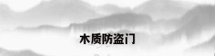 木质防盗门