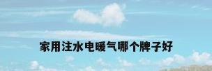 家用注水电暖气哪个牌子好