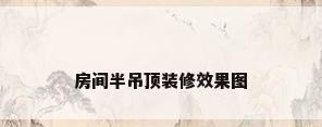 房间半吊顶装修效果图