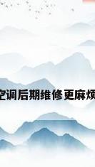 中央空调后期维修更麻烦了吗?